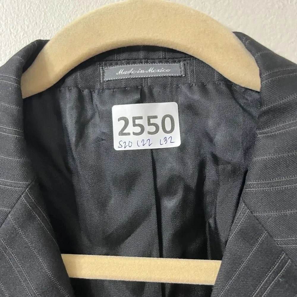 New Saks Fifth Avenue Mens Black Blazer 42R Loro Piana Wool Lined Single Breast